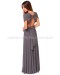 Tricks Of The Trade Dark Grey Maxi Dress (Convertible Dress)
